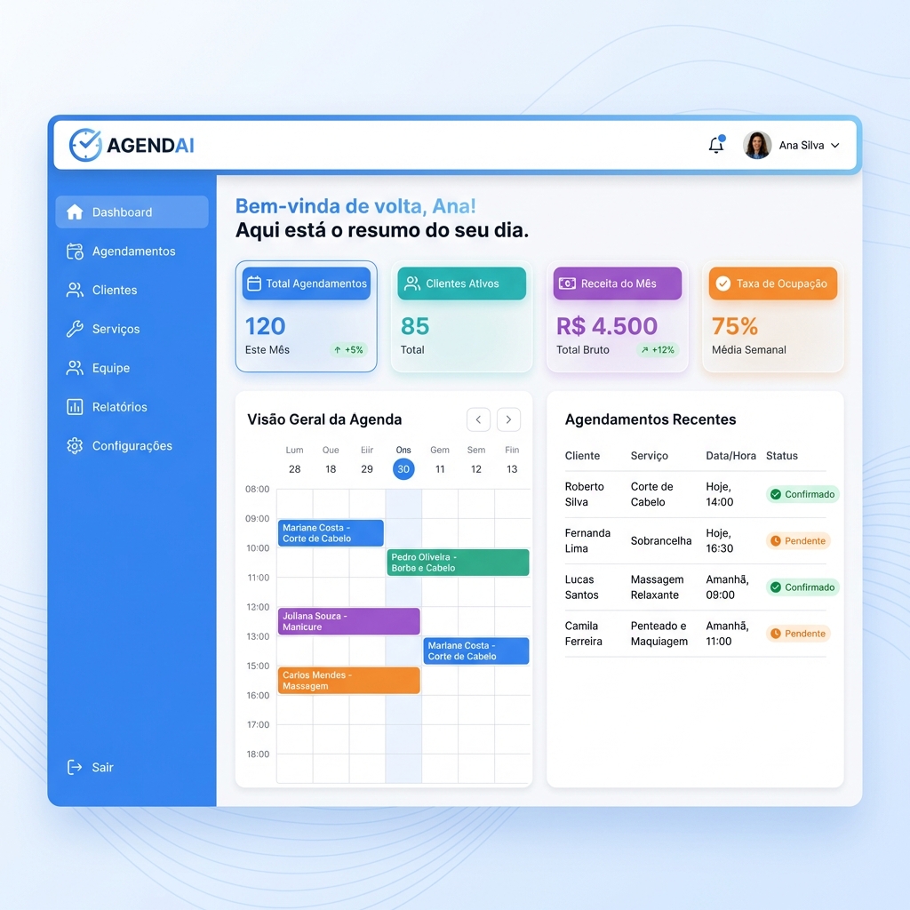 Painel Administrativo Agendai